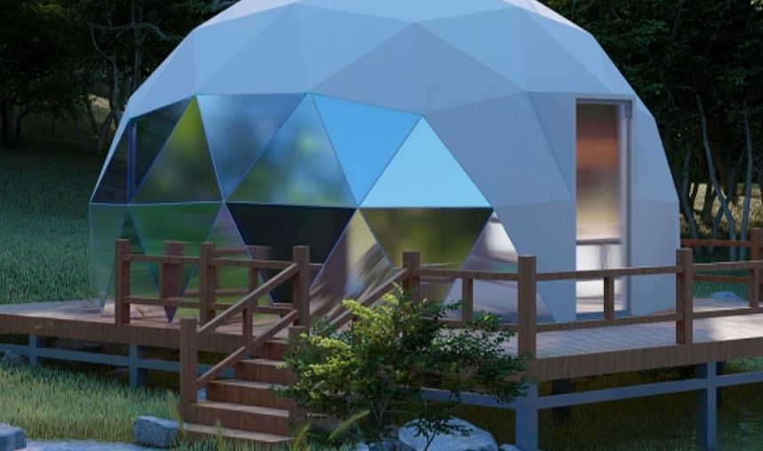 PVC And Glass Geodesic Dome Tent Featured Image