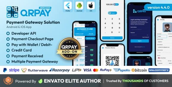 QRPay Merchant v4.9.0 – Payment Gateway Solution App Source