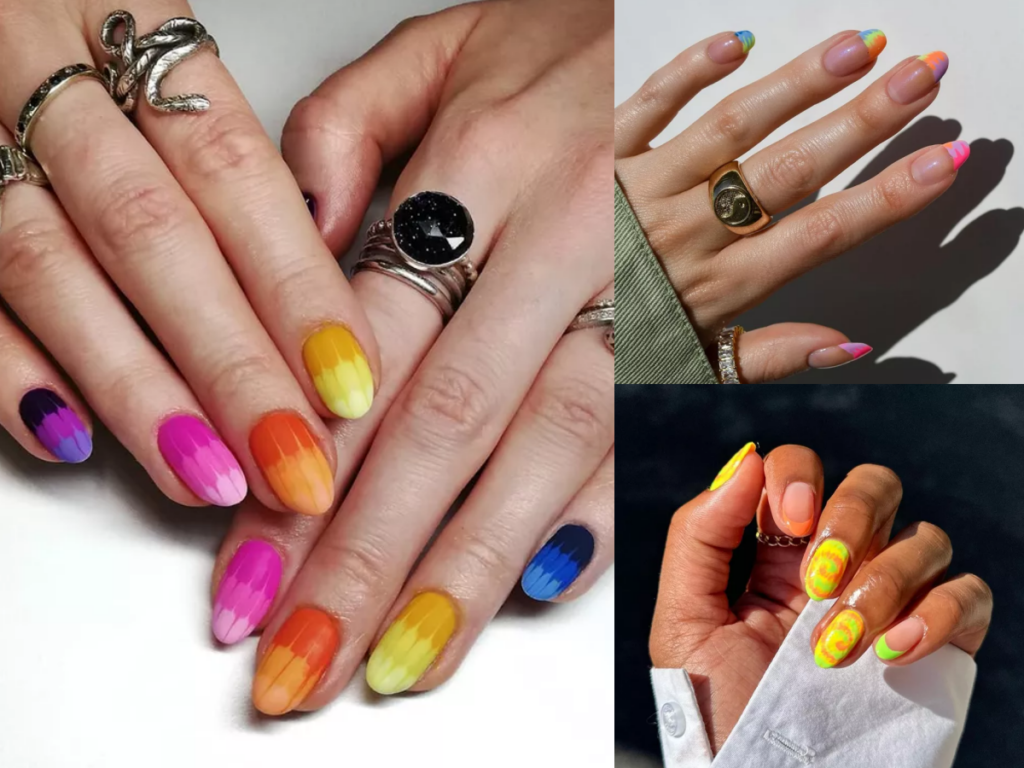 အမြင်အာရုံကို ဖမ်းစားနိုင်မယ့် Tie-Dye Nail Art Ideas များ