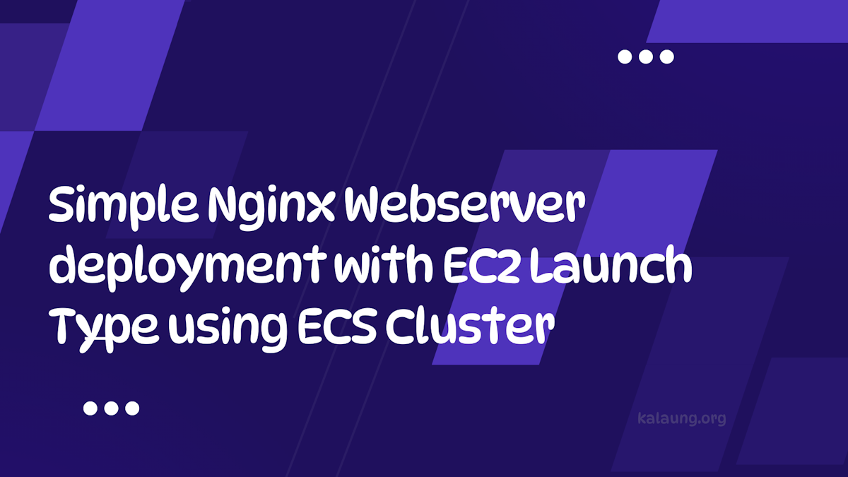 devops aws ecs nginx deployment