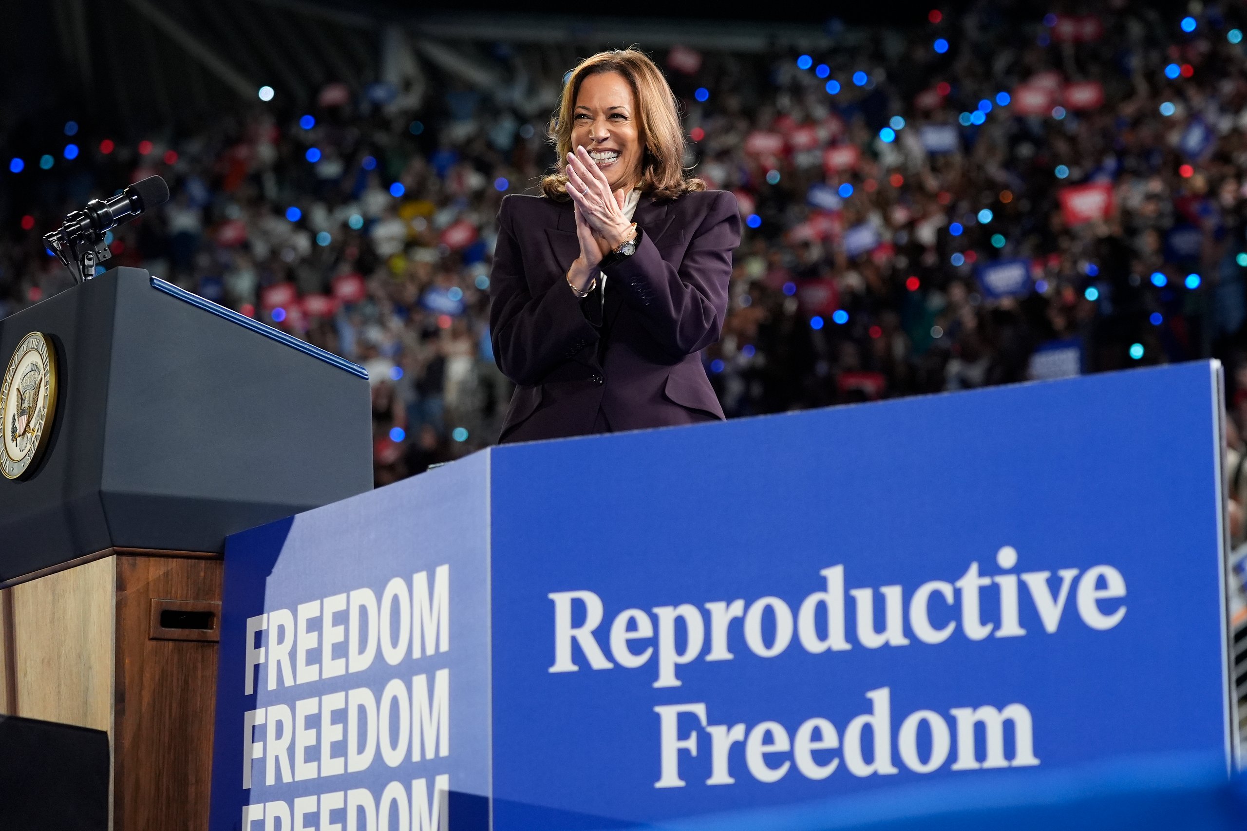 Kamala Harris and Colin Allred highlight abortion, voting in 11th-hour campaign event featuring Beyoncé