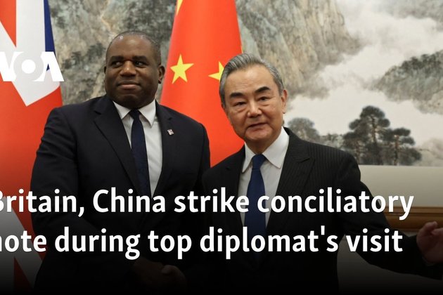 Britain, China strike conciliatory note during top diplomat’s visit