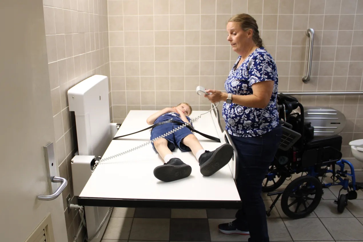 More restrooms have adult-sized changing tables to help people with disabilities • Daily Montanan