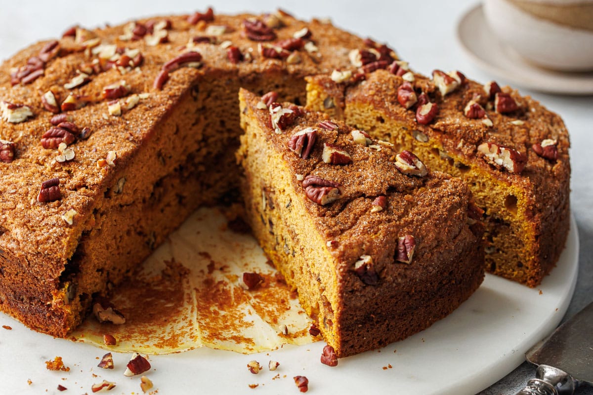 Pumpkin Pecan Coffee Cake | Love and Olive Oil