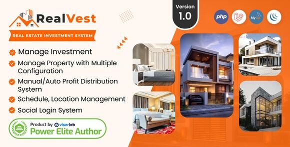 RealVest v2.1 Nulled – Real Estate Investment System PHP Script