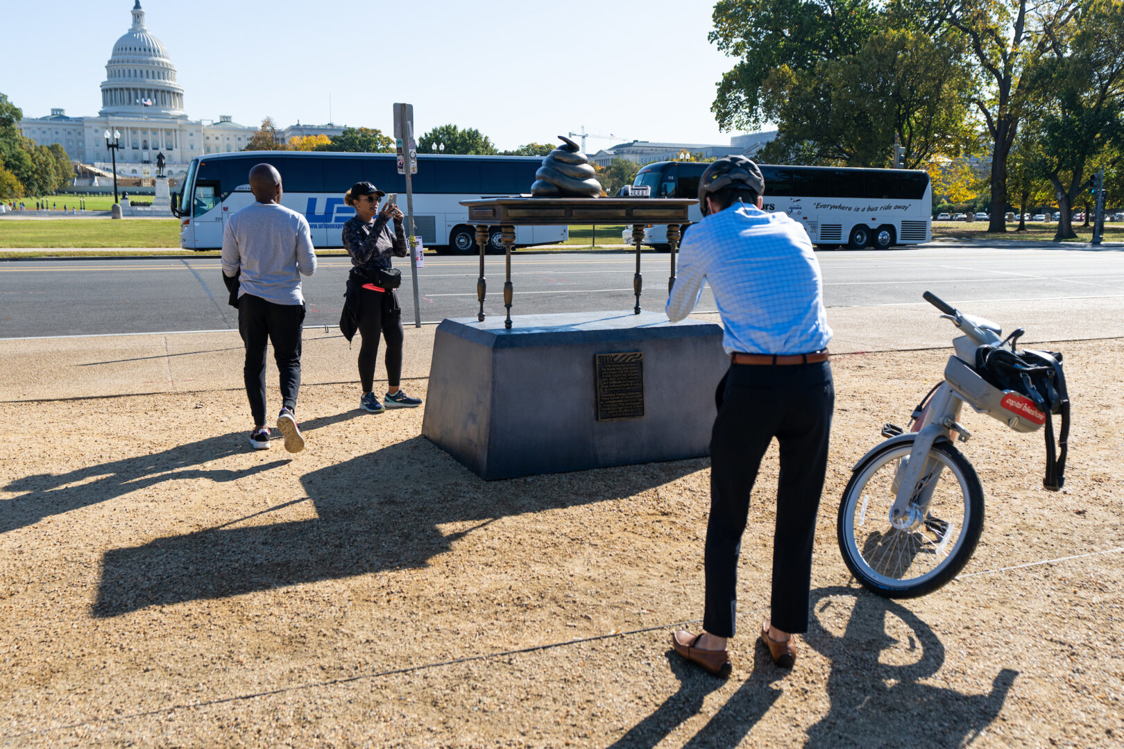 Scatological ‘memorial’ to Jan. 6 turns heads on the National Mall